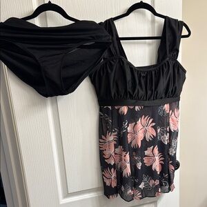 Islander Black and Pink Swimwear
